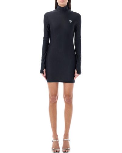 Coperni High Neck Mini Dress - Black