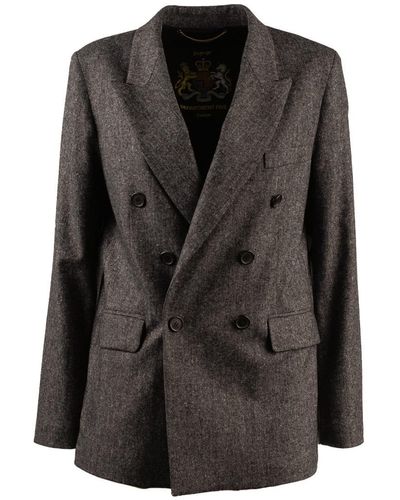 Department 5 Double-breasted Blazer - Black