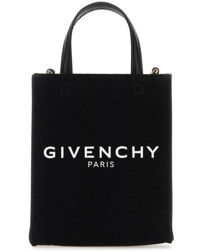Givenchy G Tote Mini Monogrammed Leather Tote - Black
