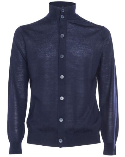 Ballantyne Cardigan - Blue