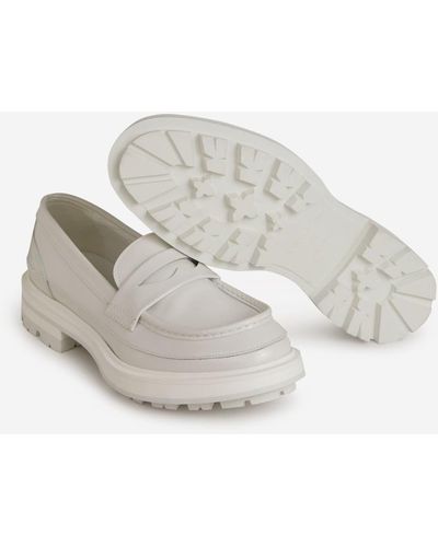 Alexander McQueen Penny Loafers - White