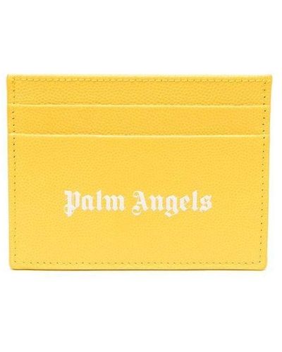 Palm Angels Caviar Card Holder - Yellow