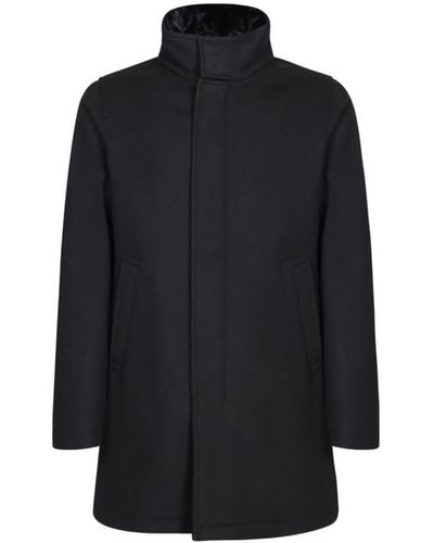 Herno Single-Breasted Coat - Blue