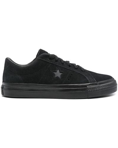 Converse One Star Pro Suede Trainers - Black