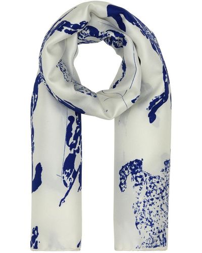 Burberry Scarves And Foulards - Blue