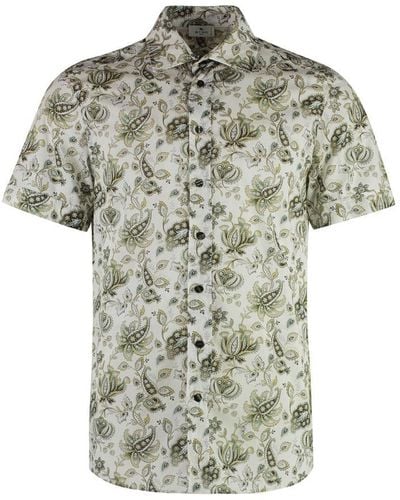 Etro Printed Cotton Shirt - Green