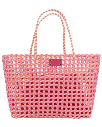 MSGM Basket Medium Bag - Pink