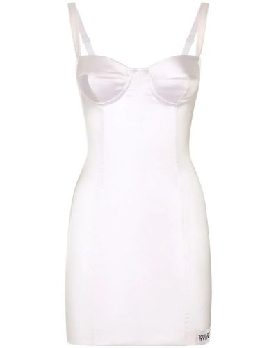 Dolce & Gabbana Short Dress With Application - White