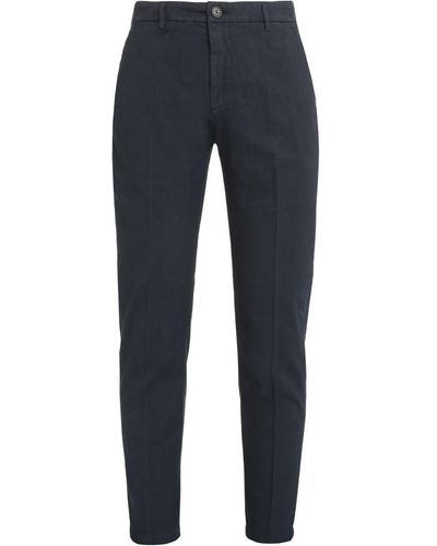 Department 5 Stretch Cotton Chino Pants - Blue