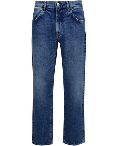 AMISH Blue Cotton Jeans