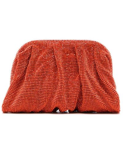 Benedetta Bruzziches Venus La Petite Crystal-embellished Clutch Bag - Red