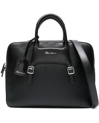 Santoni Briefcase Bags - Black