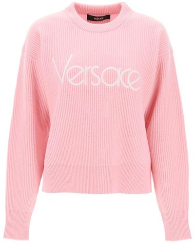 Versace 1978 Re Edition Wool Sweater - Pink