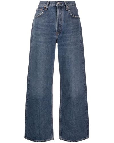 Agolde Low Slung baggy Wide-leg Jeans - Blue
