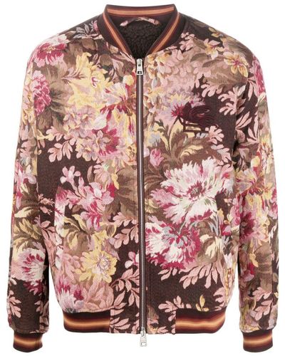 Etro Cotton Blend Bomber Jakcet - Pink