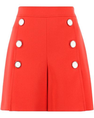 Boutique Moschino High-rise Shorts - Red