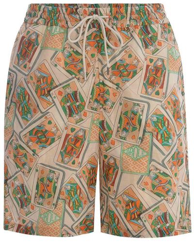 Drole de Monsieur Bermuda Shorts With Print - Multicolor