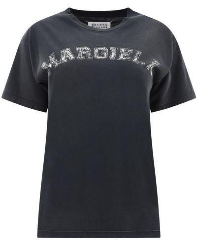 Maison Margiela T-Shirt With Logo - Black