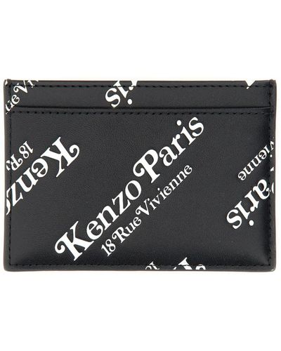 KENZO Card Holder "gram" - Black