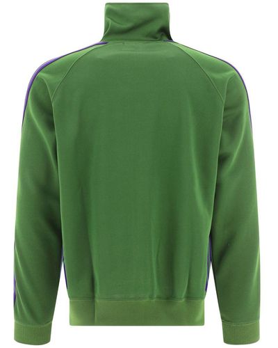 Needles High-Neck Sweatshirt With Logo Embroidery - Green
