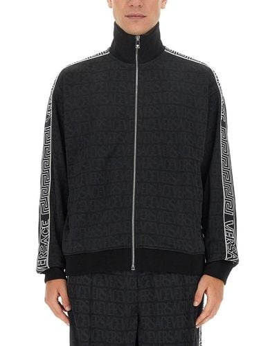 Versace Zip Sweatshirt - Black