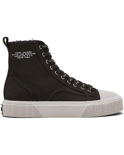 Marc Jacobs The High Top Sneaker Shoes - Black