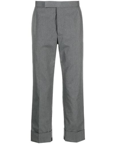 Thom Browne Fit 1 GG Backstrap Trouser In Typewriter Cloth Clothing - Grey