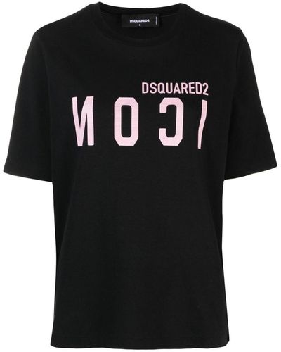 DSquared² Logo-print Short-sleeve T-shirt - Black
