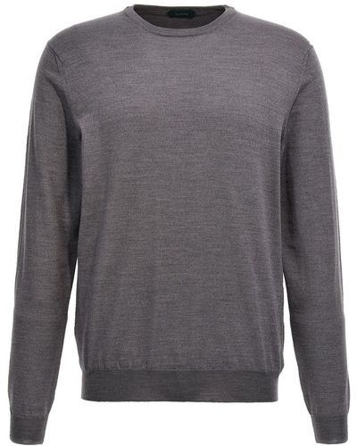 Zanone 'flew Wool' Sweater - Gray