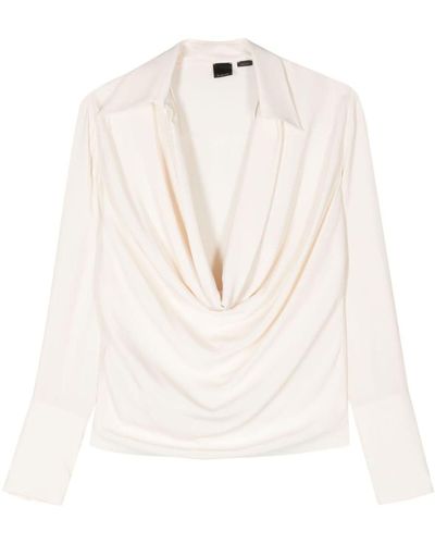 Pinko V-neck Blouse - White