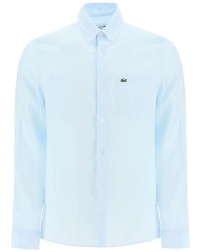 Lacoste Light Linen Shirt - Blue