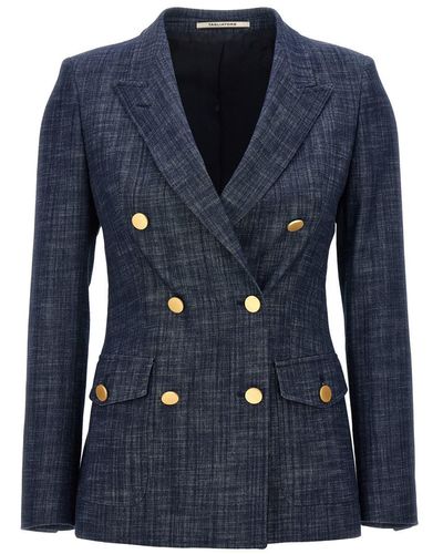 Tagliatore J-hilda Blazer And Suits - Blue