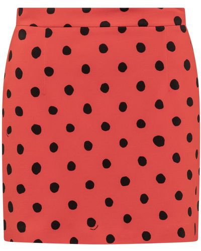 Marni Polka Dot Skirt - Red