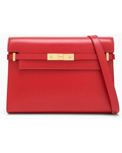 Saint Laurent Manhattan Shopping Bag - Red