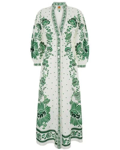 FARM Rio Maxi Dress With Forest Print - Green
