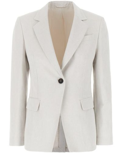 Brunello Cucinelli Jackets & Vests - White