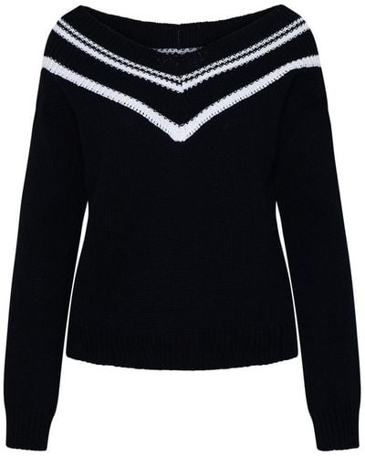 Charlott Black Cotton Sweater