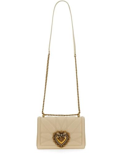 Dolce & Gabbana Devotion Medium Bag - Natural