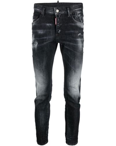 DSquared² Faded Knees Jeans - Blue
