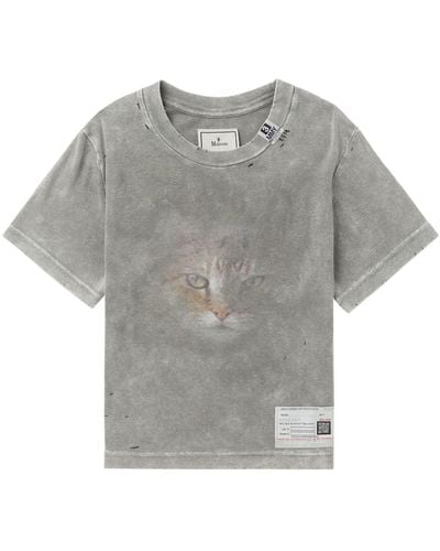 Maison Mihara Yasuhiro Bleached Mini T-Shirt - Gray