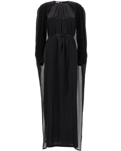 DI.LA3 PARI' Cape Dress - Black