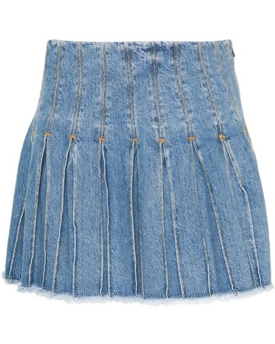 Liu Jo Pleated Mini Skirt - Blue