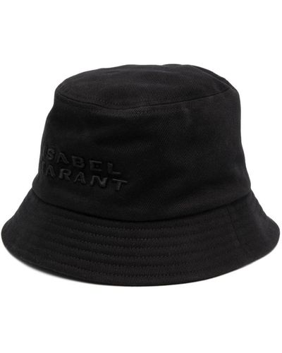 Isabel Marant Haley Logo Bucket Hat - Black
