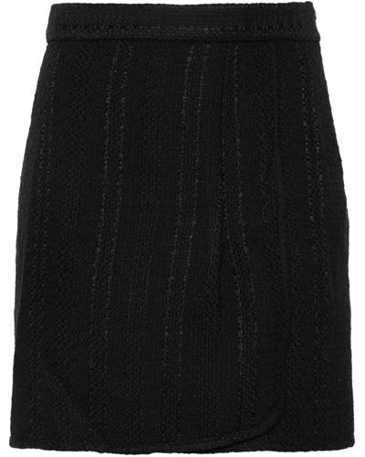 IRO Knitted Mini Skirt - Black