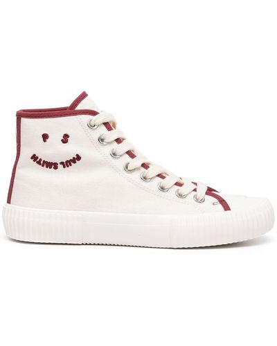 Paul Smith Embroidered Logo Hi-top Sneakers - Multicolour