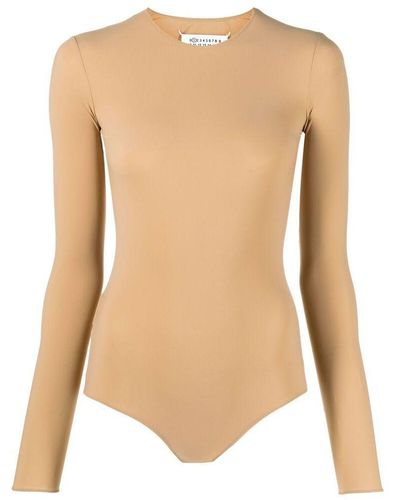  Bodysuit For Women Short Sleeve Nude Body Suits Nude Tops  Women Fashion Clothing Semolina X-Large