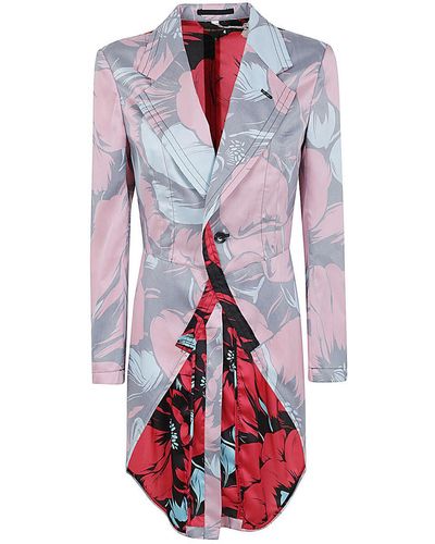 Comme des Garçons Printed Trench - Red