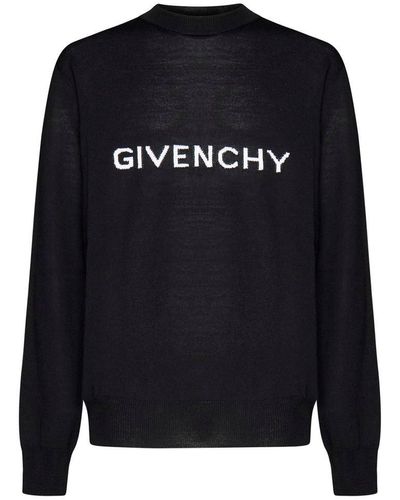 Givenchy Sweater With Inlaid Logo - Blue