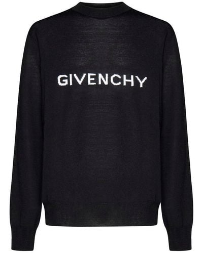 Givenchy Sweater With Inlaid Logo - Blue