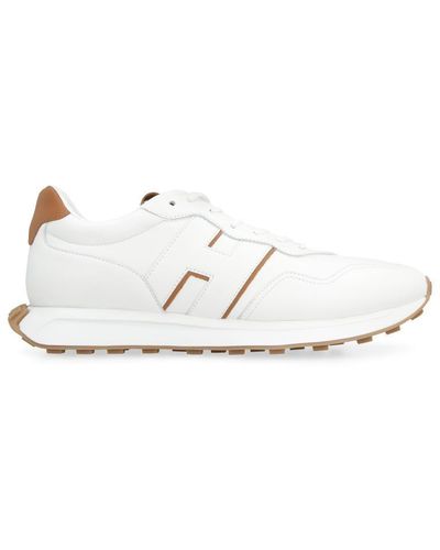 Hogan H601 Leather Trainers - White